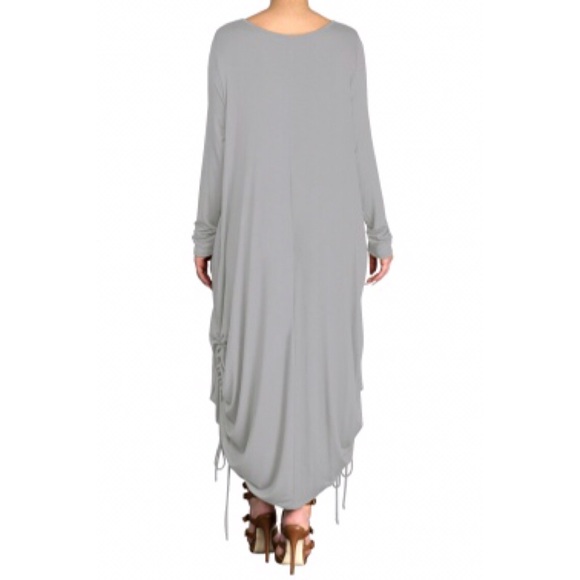 Women’s Grey Jersey Maxi Dress - Picture 2 of 3